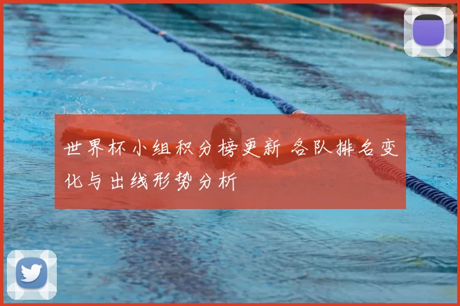 世界杯小组积分榜更新 各队排名变化与出线形势分析